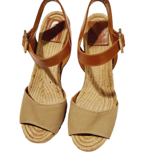 TORY BURCH Canvas Espadrilles Size 8M - Picture 2 of 9